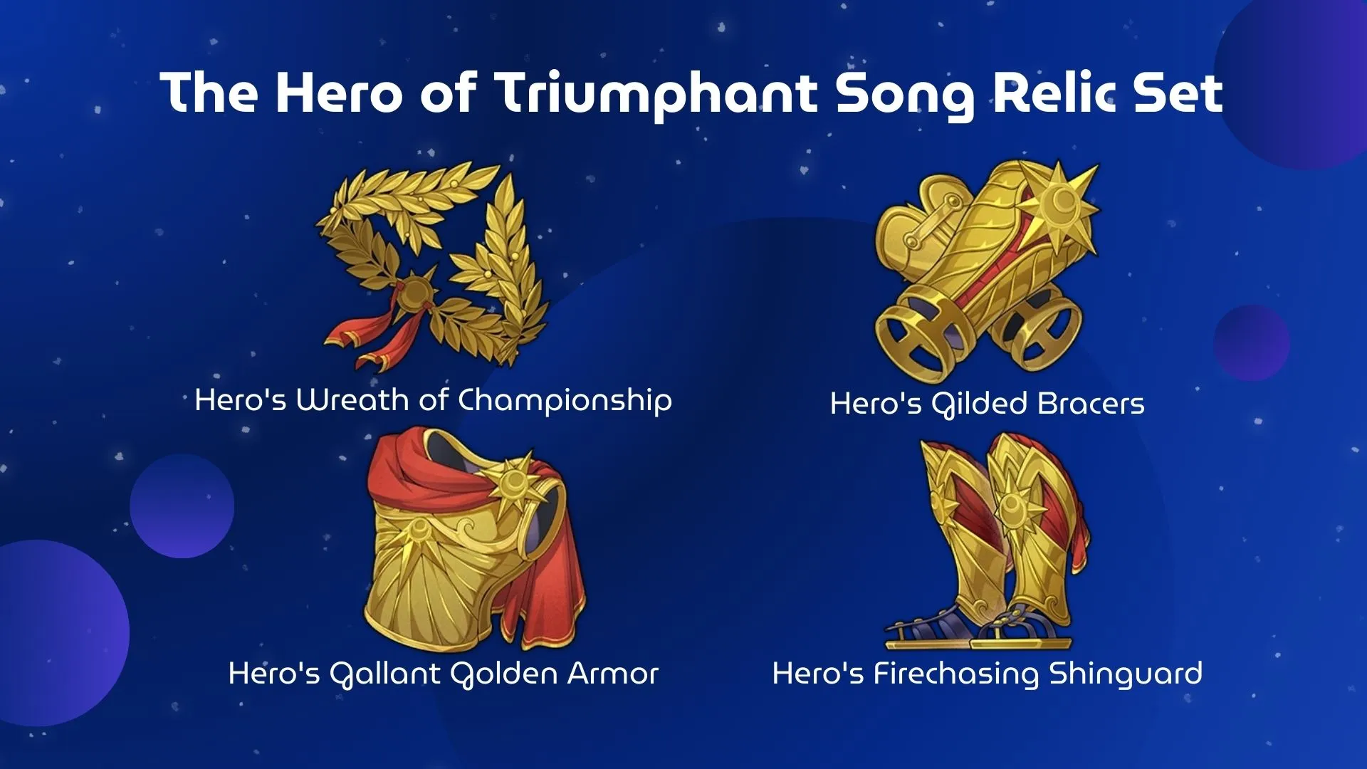 Hero of Triumphant Song relic set