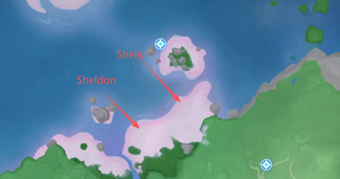 Regular Shelly and Sheldon Locations