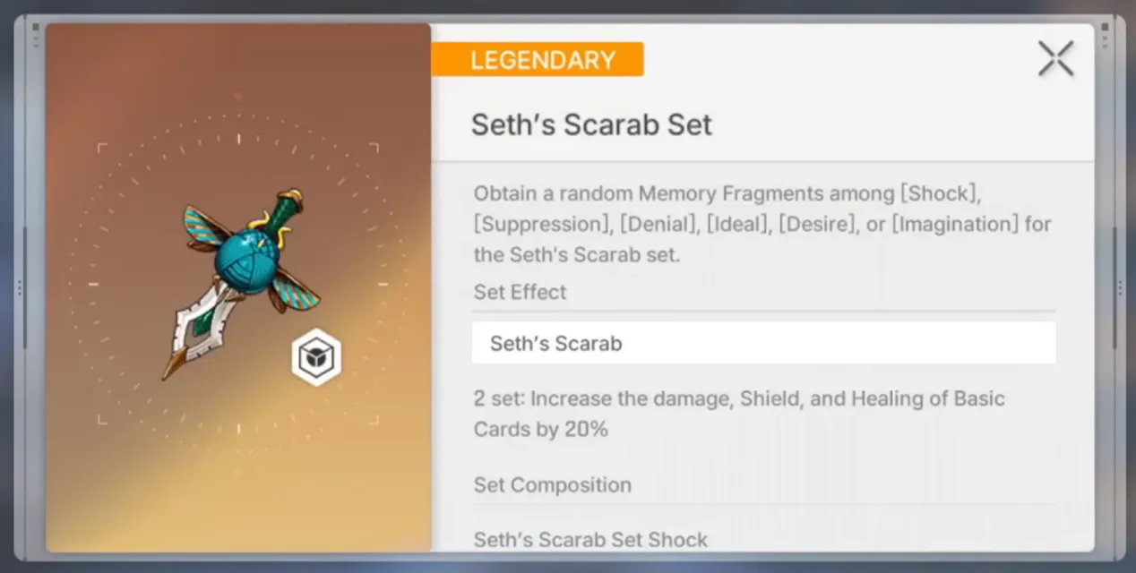 Seth’s Scarab Set