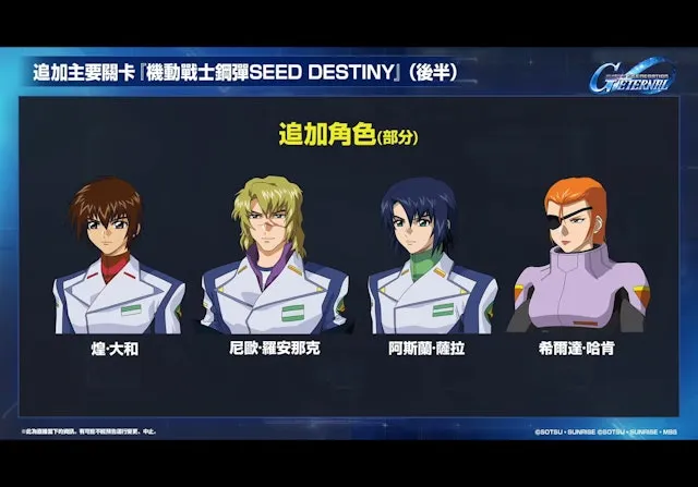 SEED Destiny追加角色