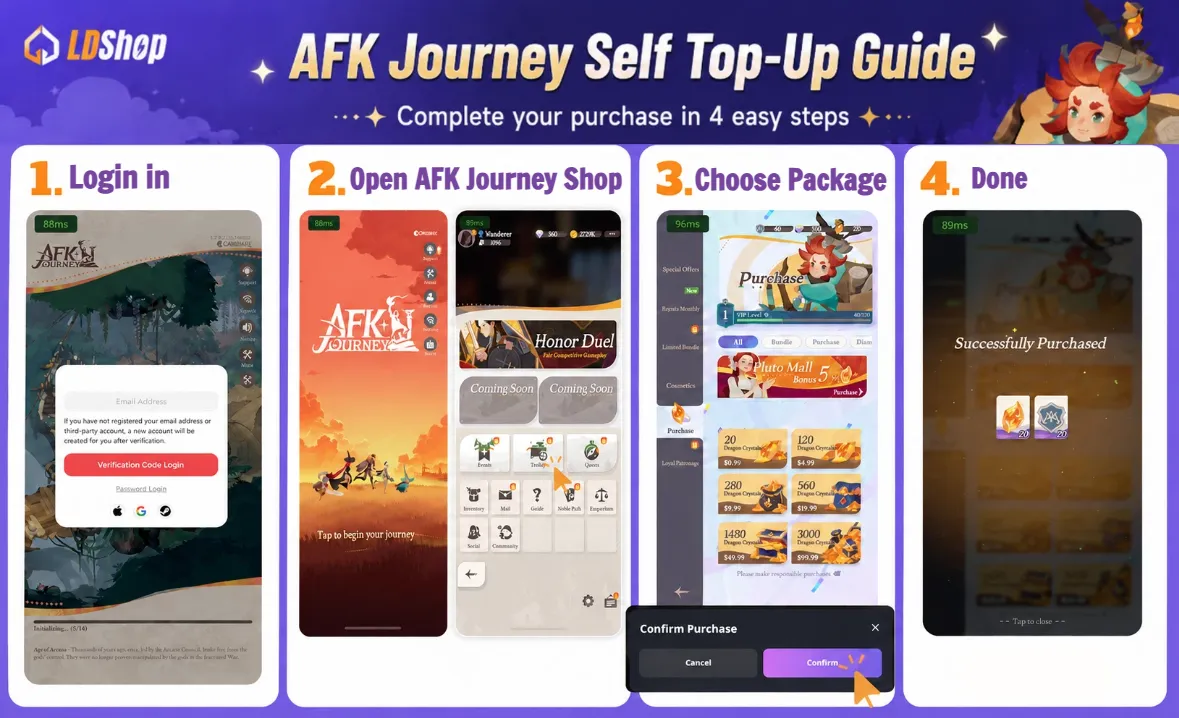 AFK Journey Self Top-Up Guide
