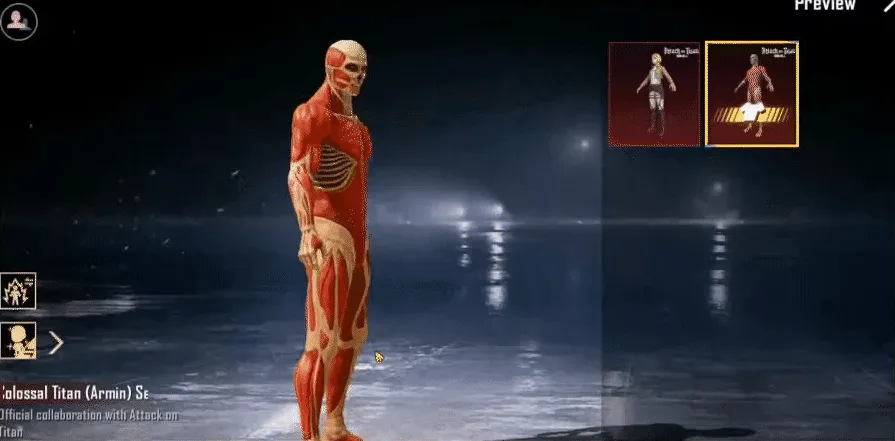 Colossal Titan (Armin) Set realistic