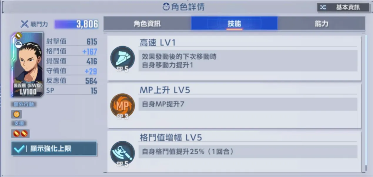張五飛技能
