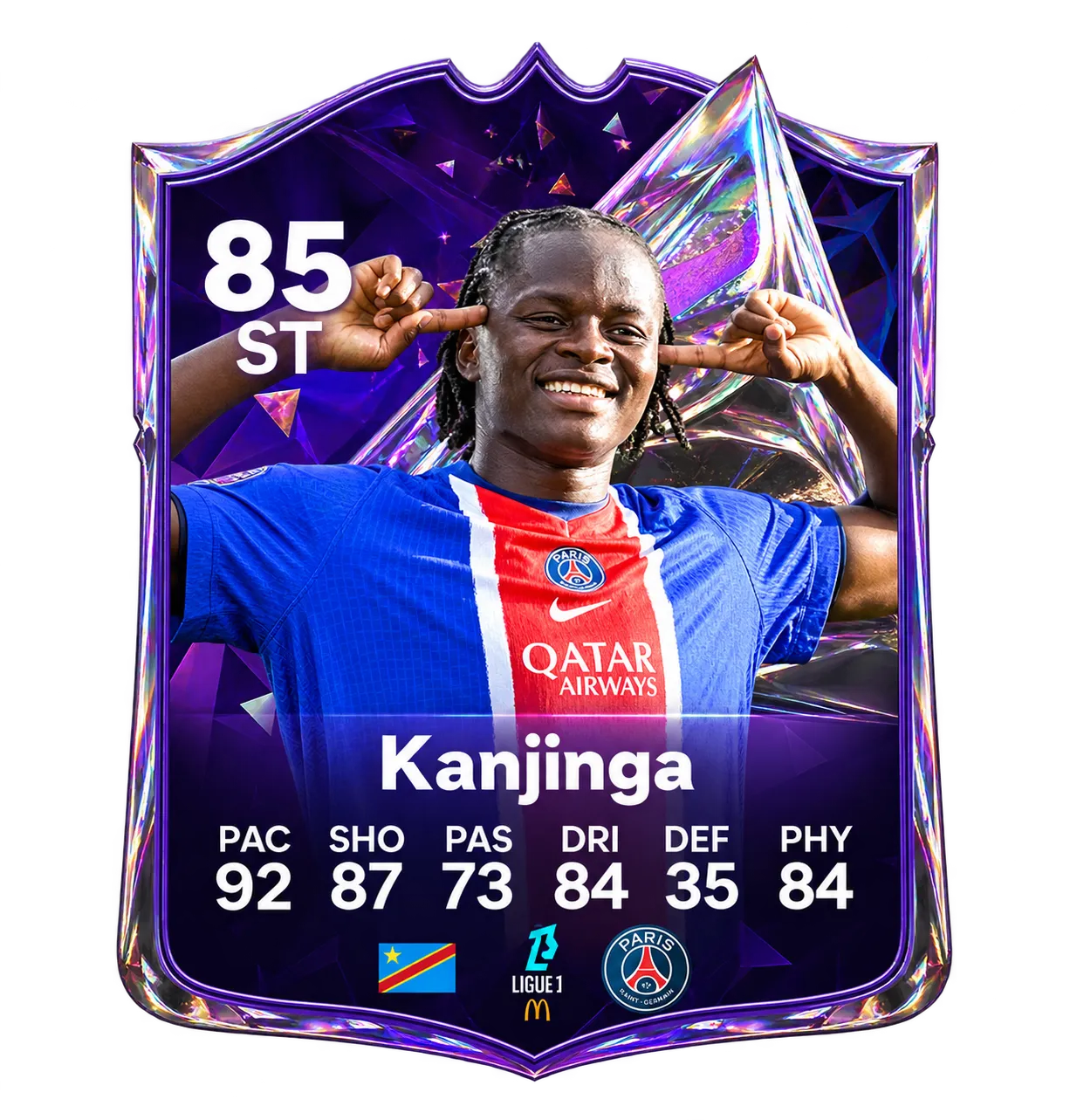 Merveille Kanjinga 85 ST Future Stars Team 2 player card in EA SPORTS FC 27