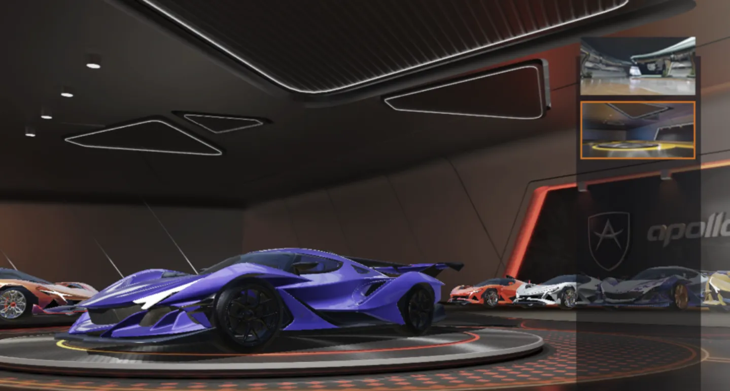 Supercar Showroom background