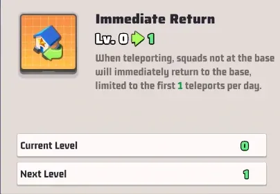 Immediate Return (Sofort-R&uuml;ckkehr)