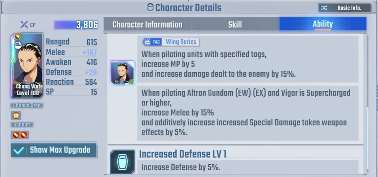 Chang Wufei Abilities p2