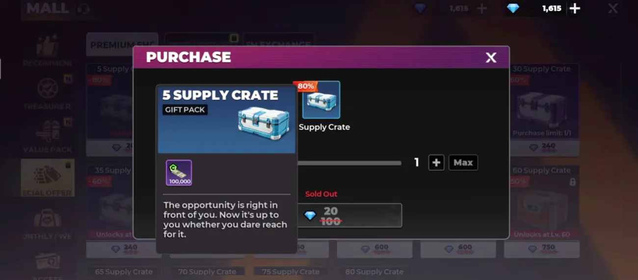 Gangstar Mirage City Mall Special Offers