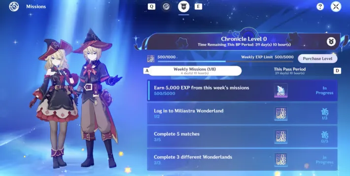 Miliastra Wonderland missions