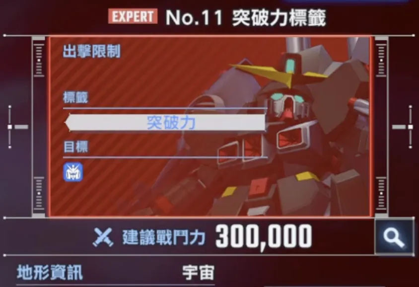 永恆之路 expert 11 突破力標籤
