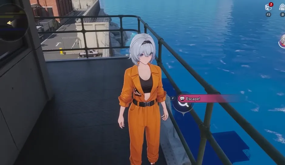 Access rooftop &rarr; escape