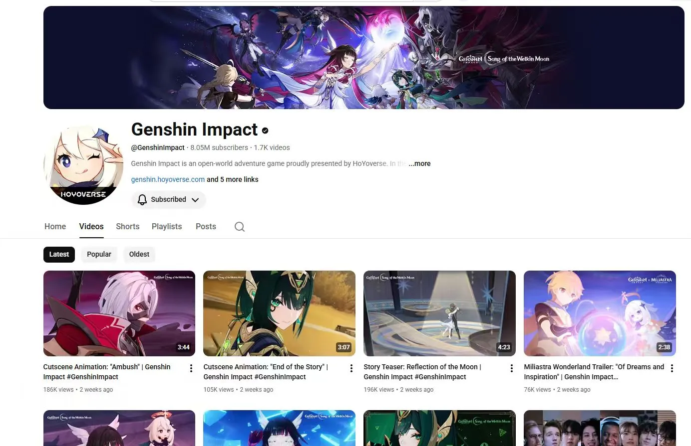 Official YouTube Channel