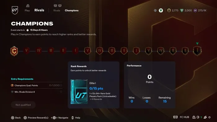 Champions: Weekend Payouts