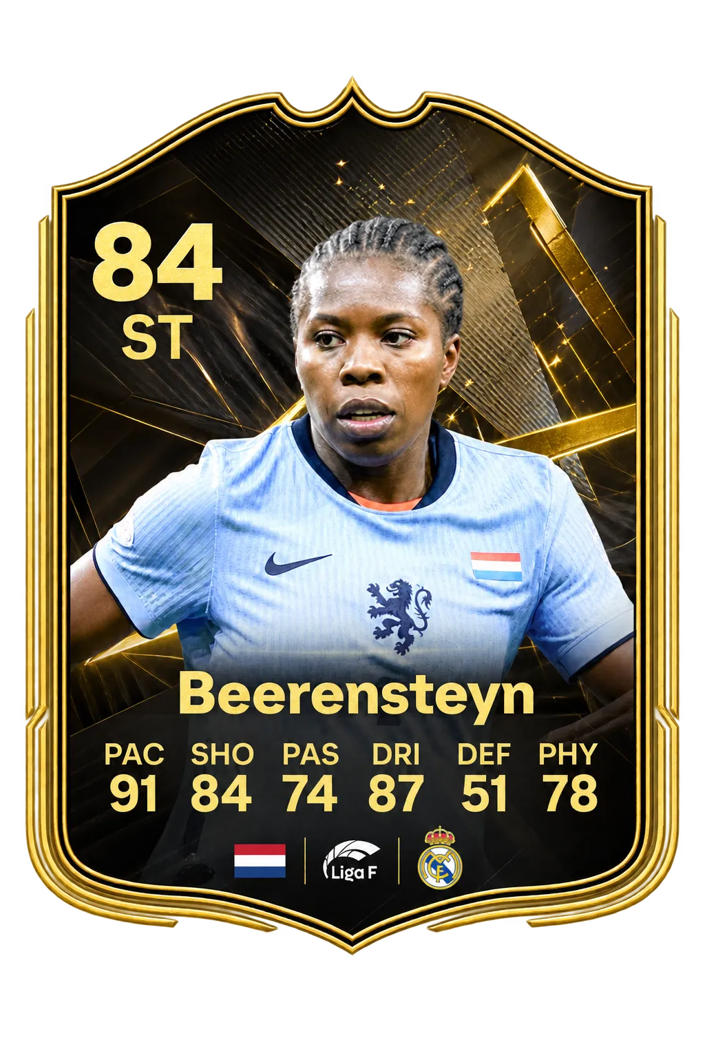 Lineth Beerensteyn TOTW 5 84 ST card in FC 27