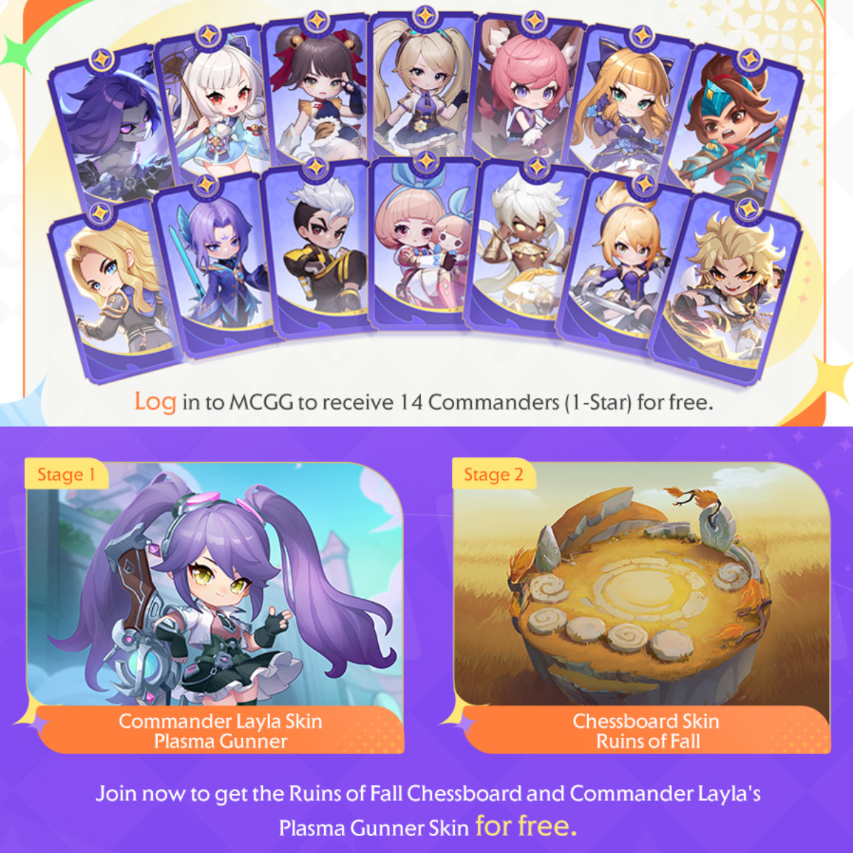 receive 14 commanders for free