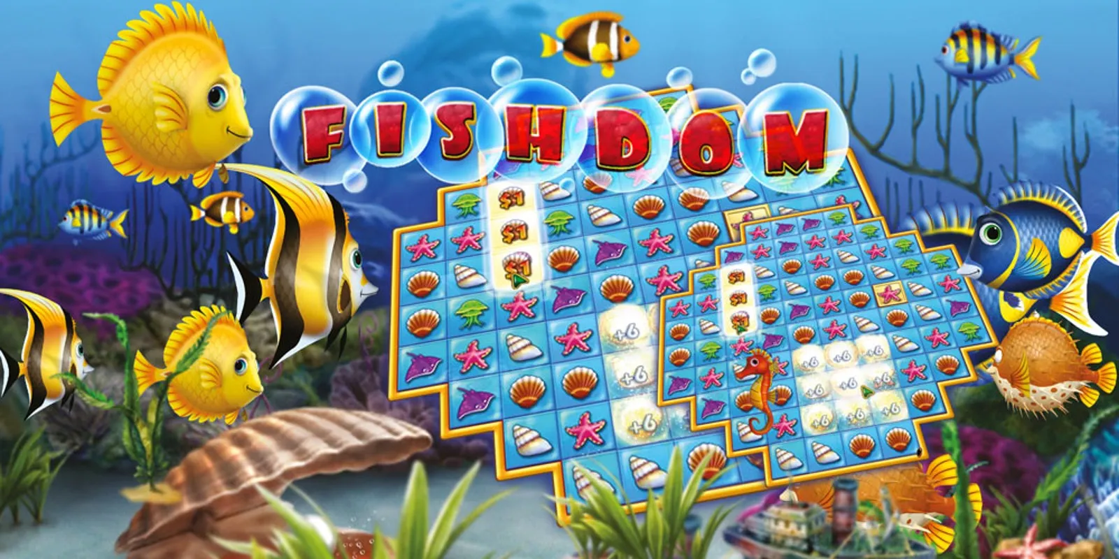 Fishdom Match 3 game on mobile