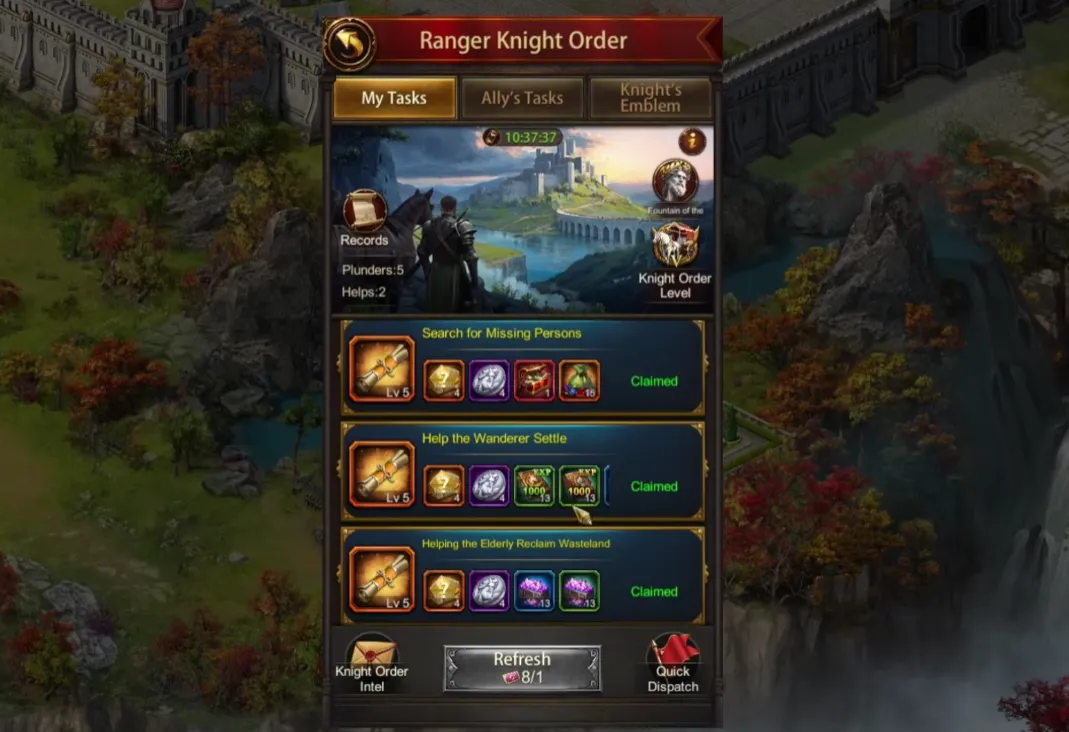 ranger knight order