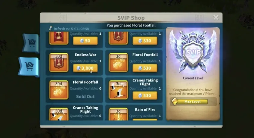 SVIP Shop|Rise of Kingdoms