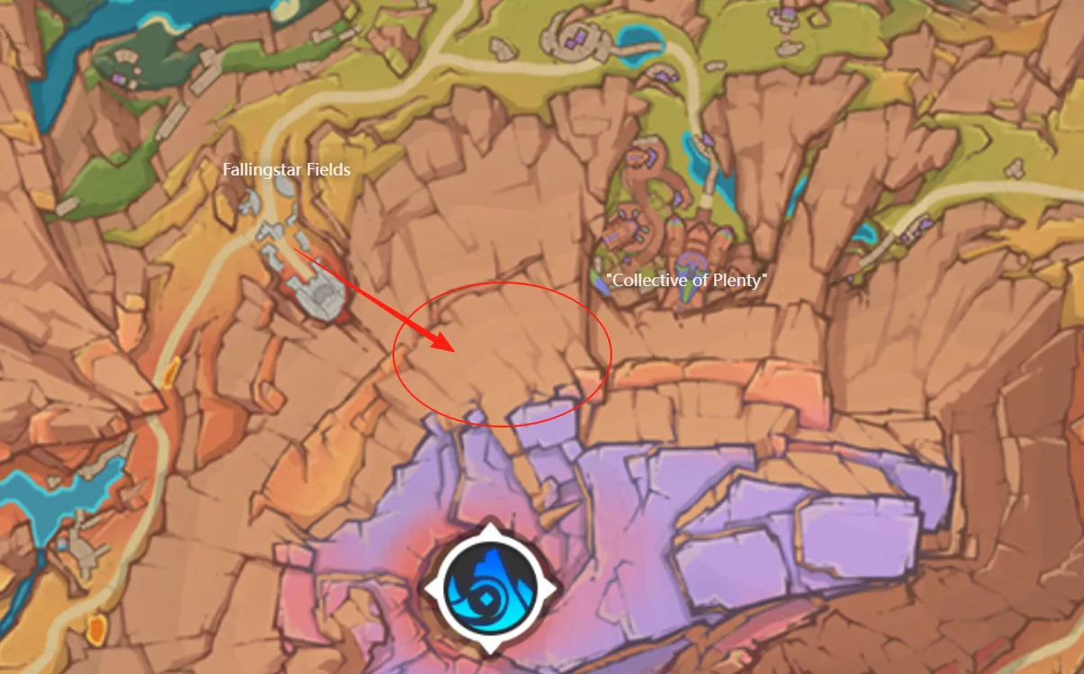 Then head to the ruins cave nearby, and place the statue at the glowing spot;