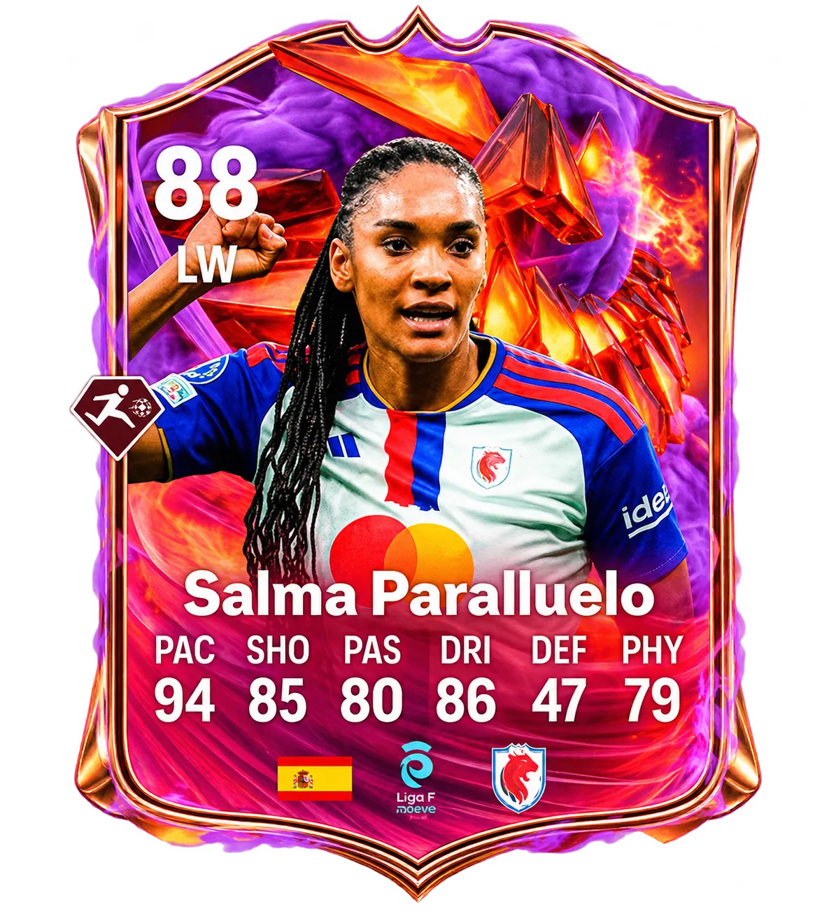 Salma Paralluelo predicted Ultimate Scream card in FC 27