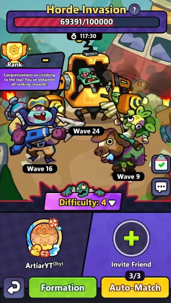 Clash of Critters Horde Invasion Season 1 boss waves