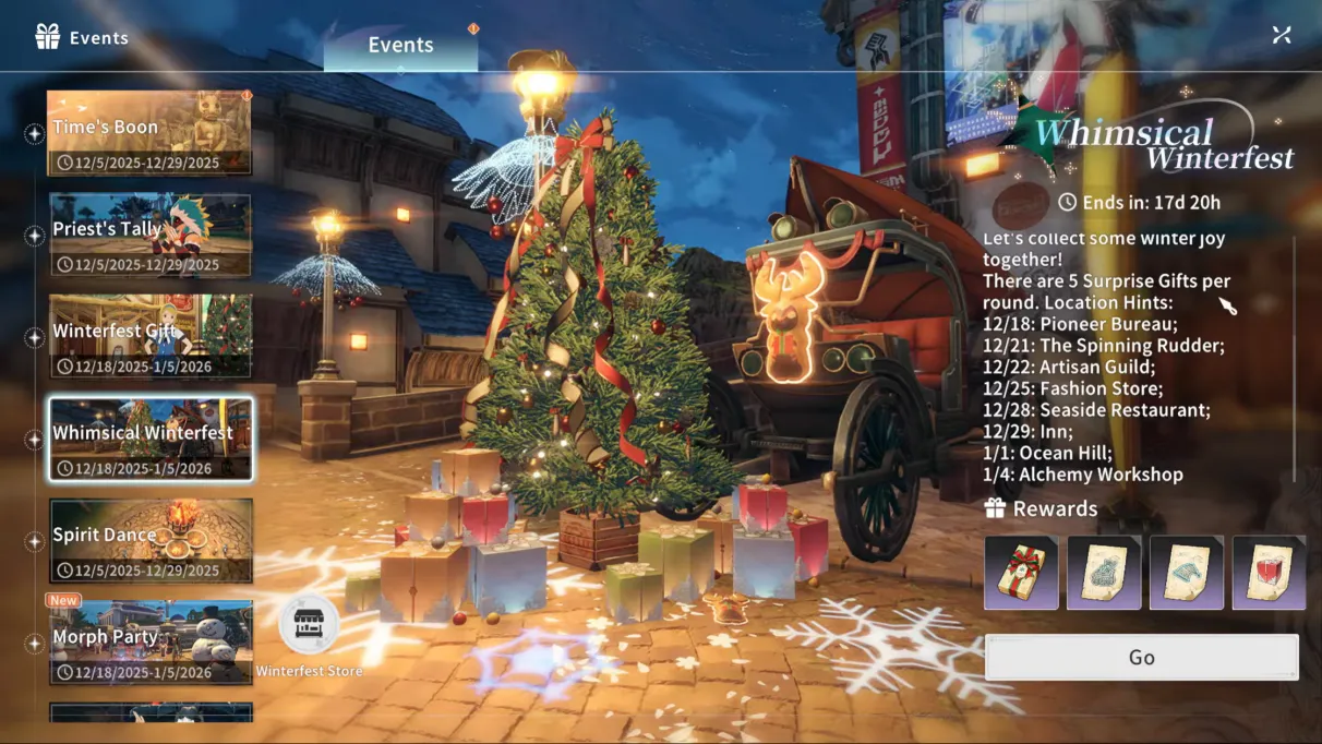 Whimsical Winterfest: Explore the City, Collect Surprises