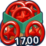 1700 Red Star Rings | Sonic Rumble