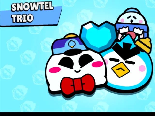 Brawl Stars Snowtel Trio mit Mr. P, Gale und Lou