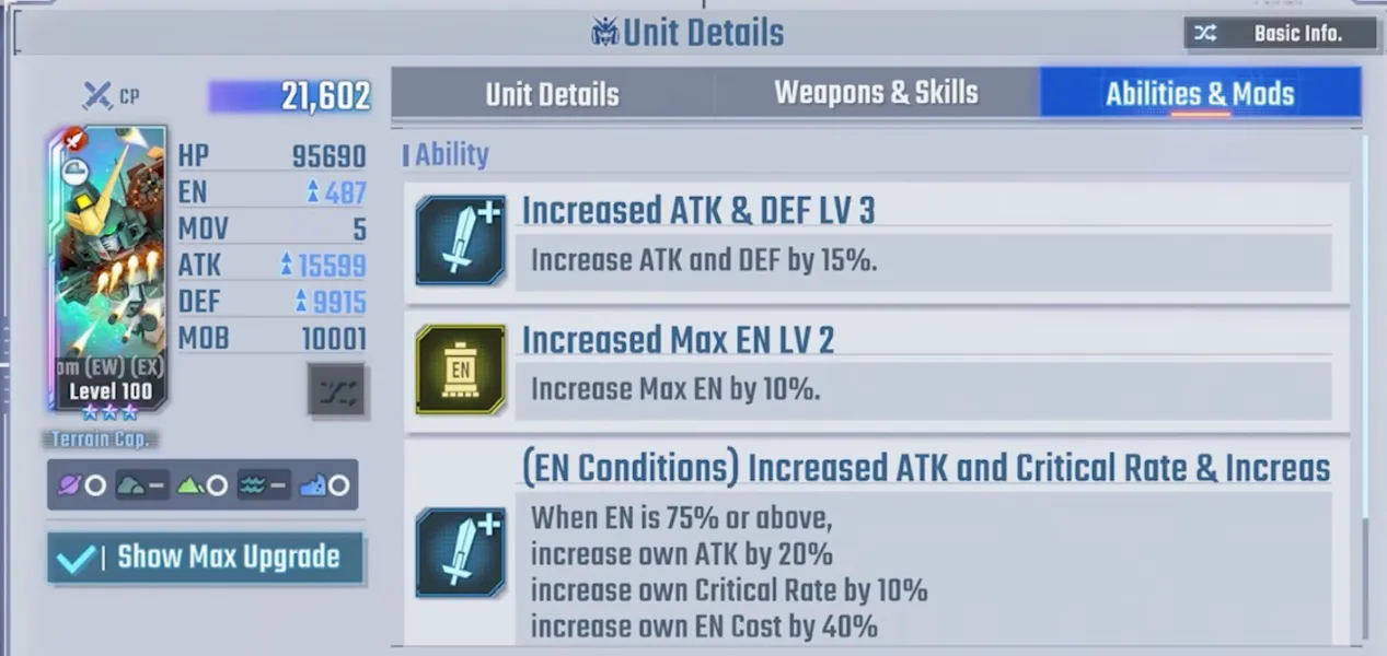 Heavyarms Custom Abilities