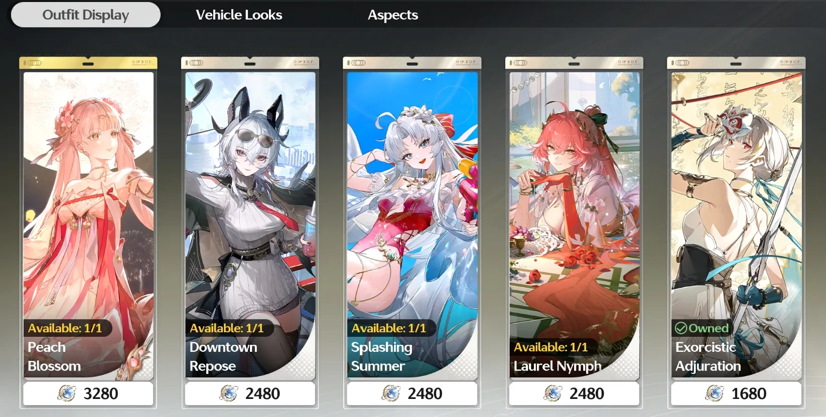 Usage of Lunite: Purchase Exclusive Character Outfits