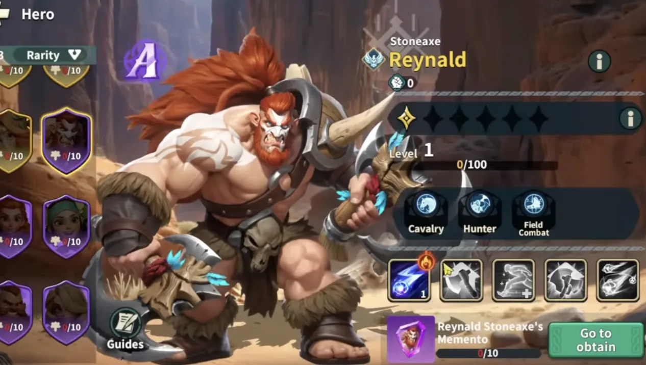 Hero Ability Panel | Fate War