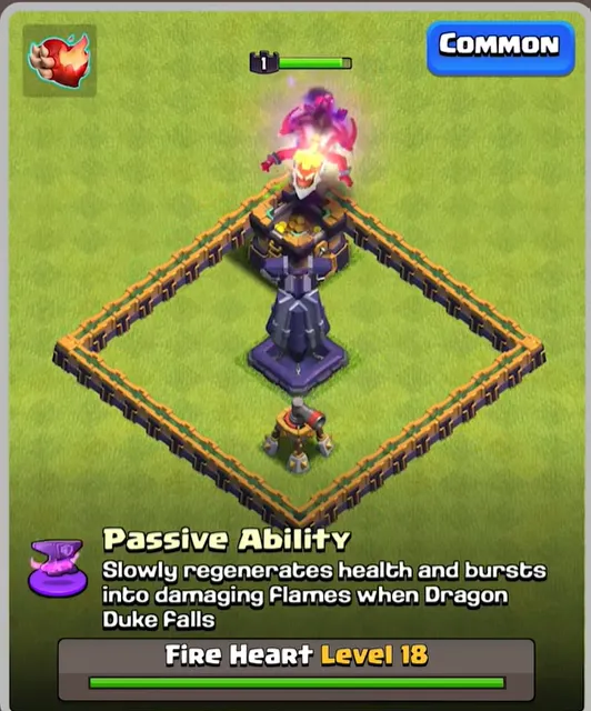 COC Balance Update Fire Heart