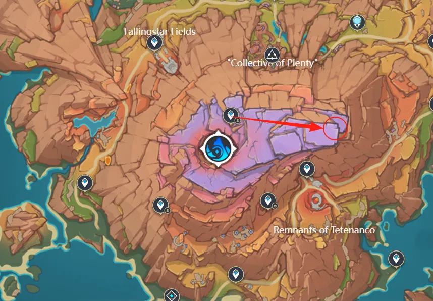 Near the teleport waypoint at Great Volcano of Tullin