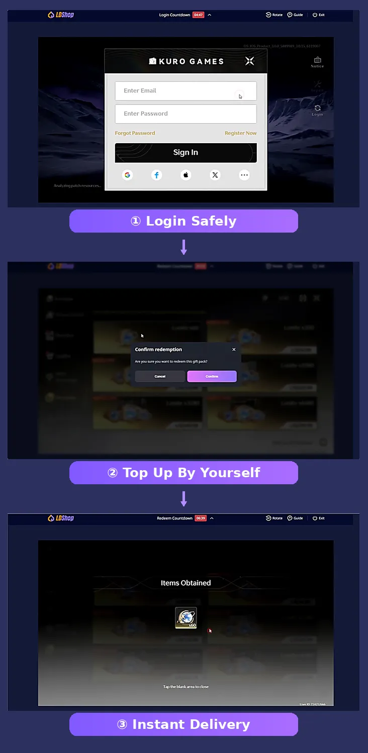 LDShop Self Top-Up WUWA