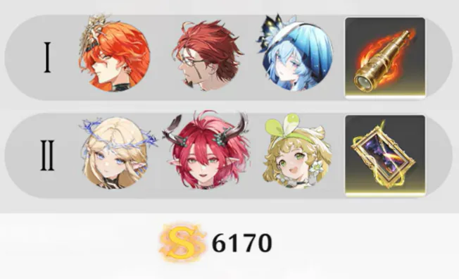 Run 2: Heavy Attack Hypercarry Team + Spectro team (6,170 / 3S Rank)