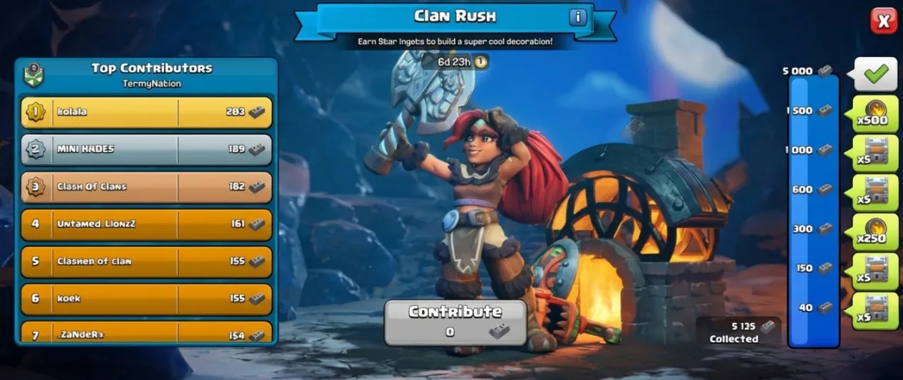 Clan Rush Rewards