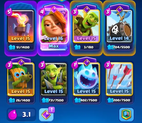 Clash Royale Arena Decks