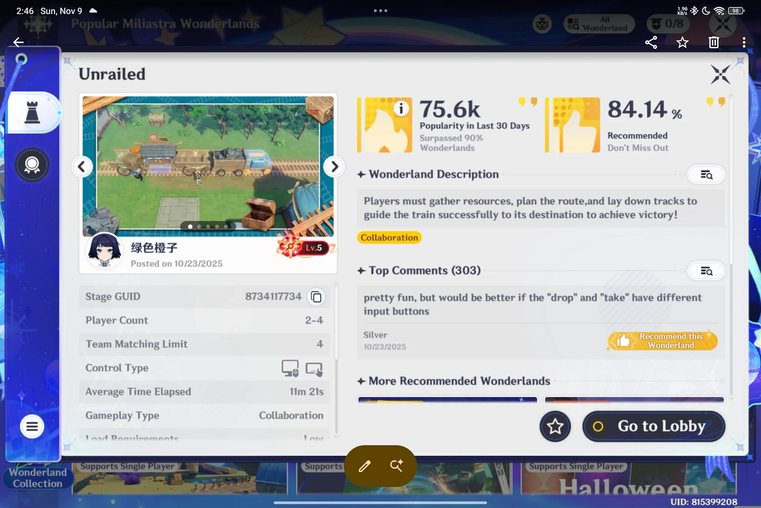 “Unrailed” by 绿色橙子