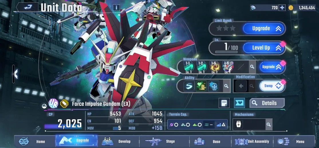 Force Impulse Gundam (EX), (UR Supporter)