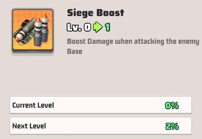 Siege Boost