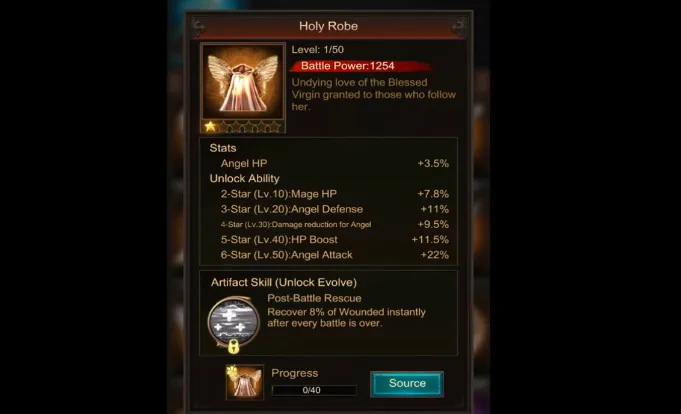 3. Holy Robe / Magic Lamp