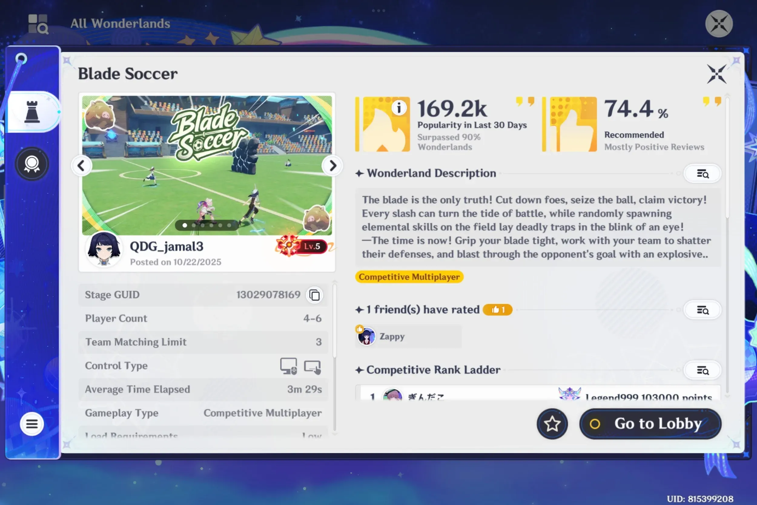 «Blade Soccer» от QDG_Jamal3