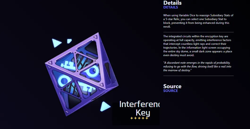 Interference Key