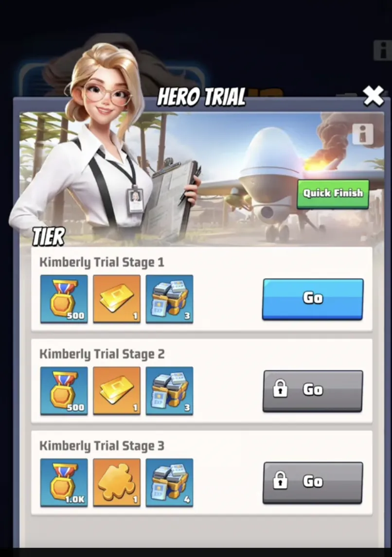Kimberly Hero Trial (Base Tier)