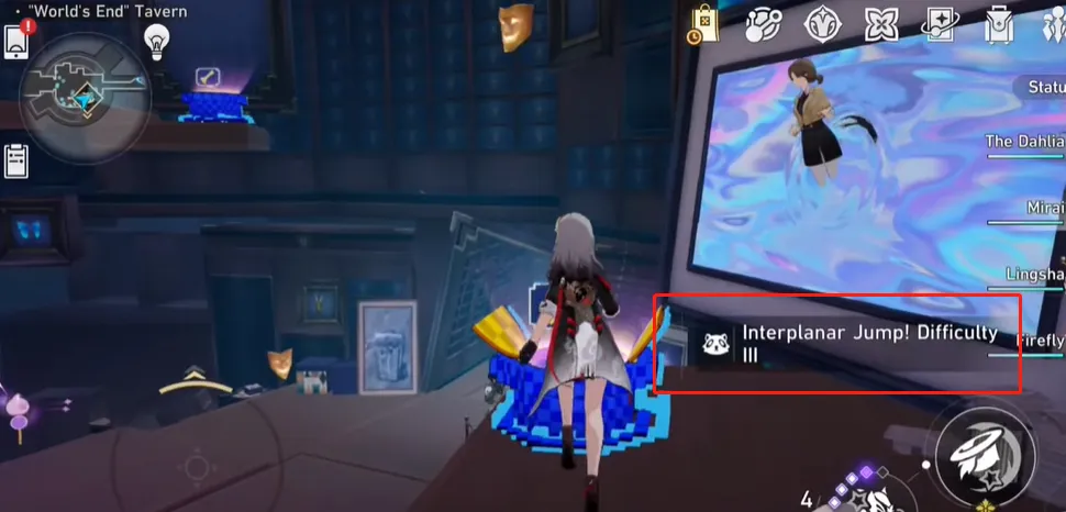 Head to the second floor and interact.