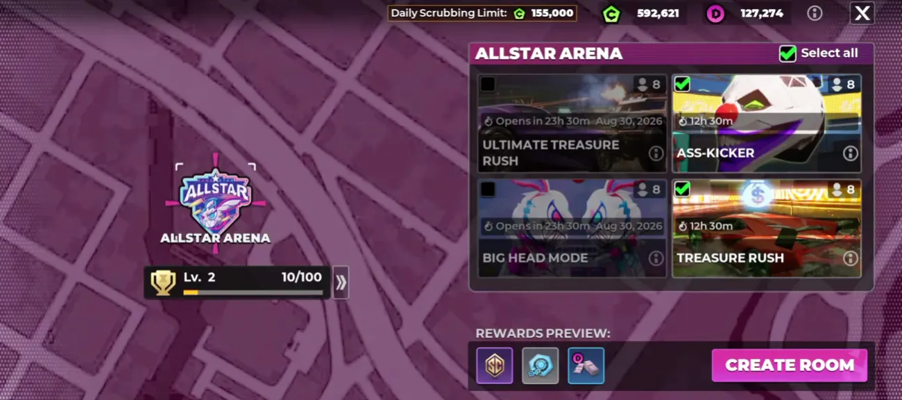 Gangstar Mirage City Arena Show and Street Race Show PvP rewards