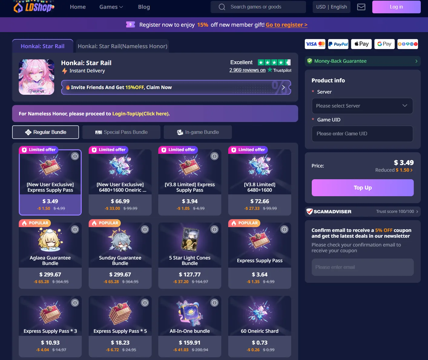 How to buy Oneiric Shards