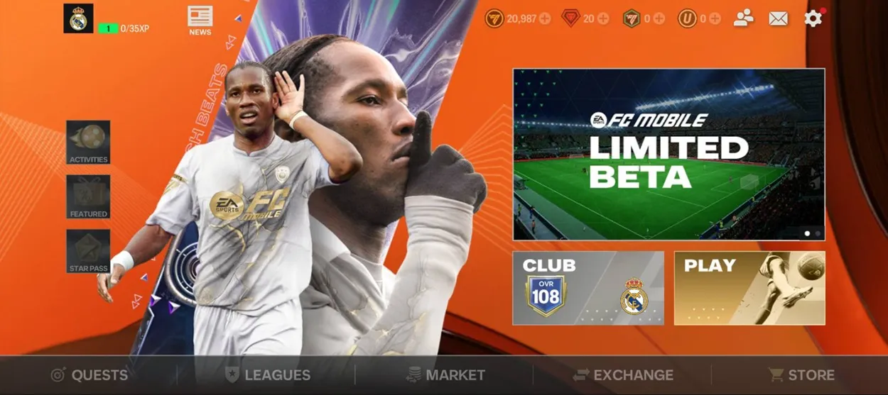 FC 26 Mobile Menu