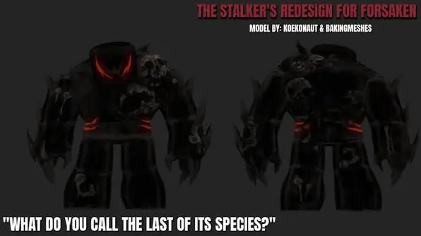  Roblox Forsaken The Stalker Visual Design