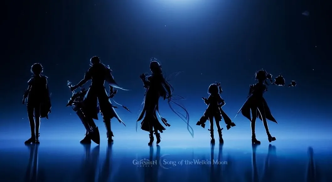 new character silhouettes genshin